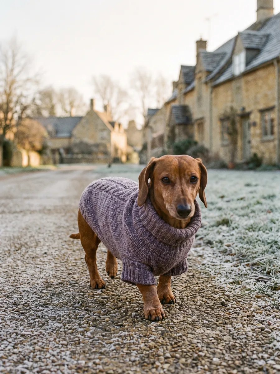 The Bothy Jumper in Heather, the Cotswolds