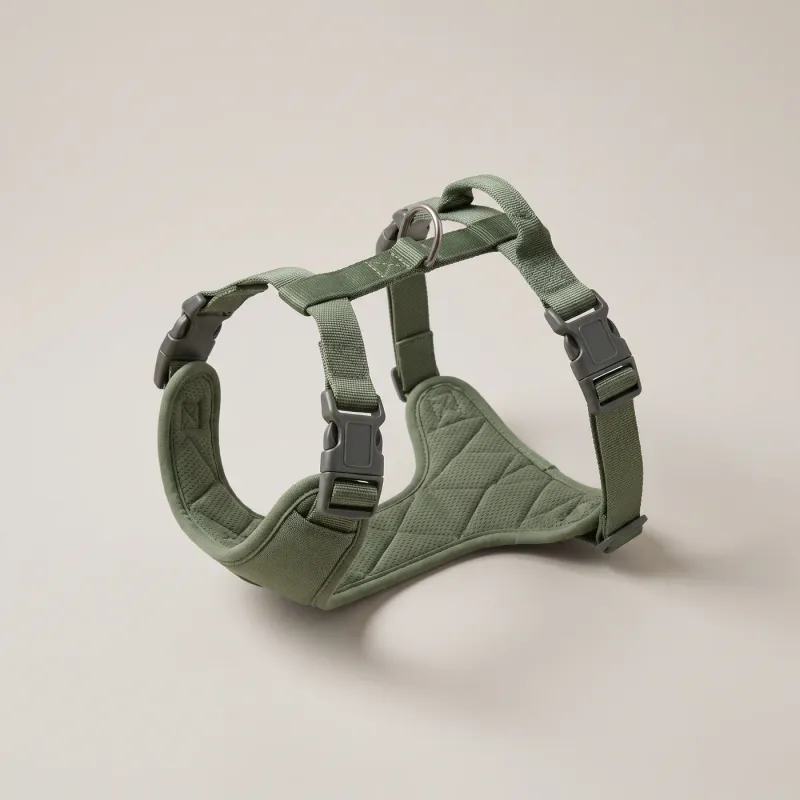 The Ridge Harness in Moss #colour_moss